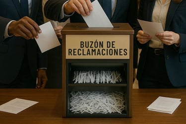 buzón de reclamaciones, quejas ignoradas, destrucción de sugerencias