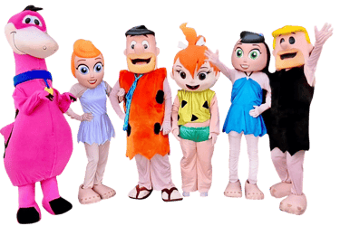 fabricacion de botargas para espectaculos infantiles de los picapiedra