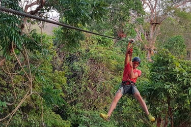 Ziplines & Adventure Park in Tad Lo