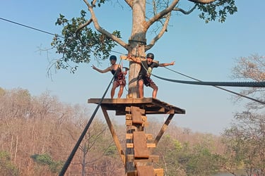 Ziplines & Adventure Park in Tad Lo