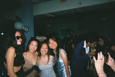 Lovetteers pose for a classy picture at Casino Night