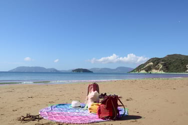 Sandy Gerakas Beach, pure nature spot in Zakynthos, reachable from Villa Olga Kalamaki by car
