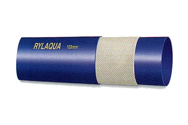 Manguera Plana PVC para impulsión de agua con refuerzo textil de poliéster.