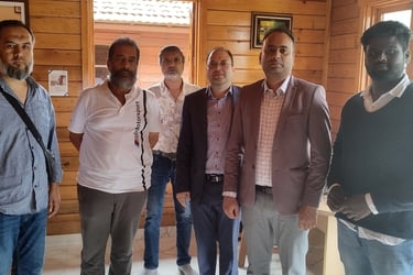 Mr. Panduranga & Mr. Sadhanandhan Client meet - WEARE OCEAN EXPORT