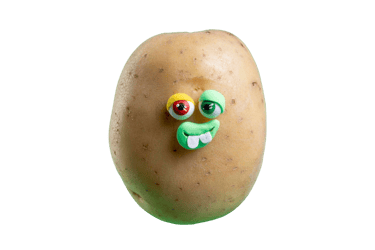 aardappel met gezicht