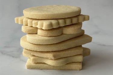 Shortbread cookie, naked cookie
