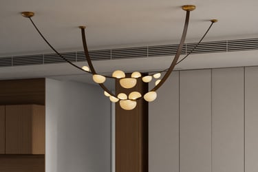 alabaster light 3d rendering