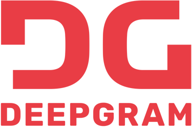 a logo of Deepgram company