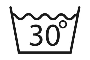 Symbole lavage à 30