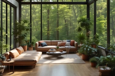 Bright living room with modern inventory