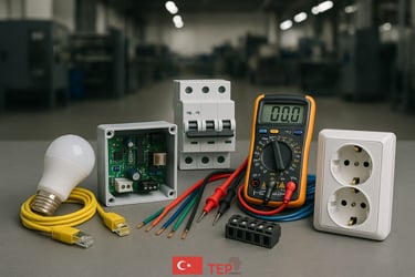 a collection of electrical equipment including electrical equipment