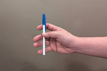 fingers spread apart