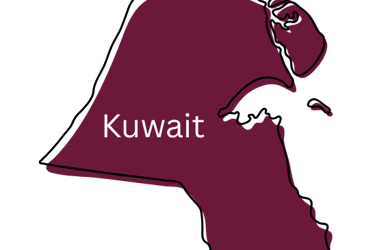 Map of Kuwait