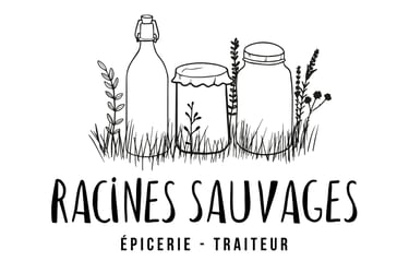 Identité Racines sauvage - épicerie traiteur -par Soleado studio