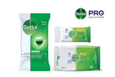 Dettol Pro Solution Wet Wipes Single Wipes