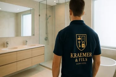 plombier a Haguenau dans une salle de bain rénové