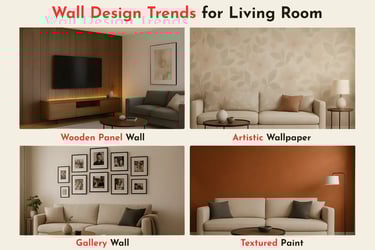 Wall Design Trends for Living Room