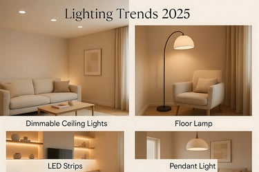 Living Room Lighting Trends 2025