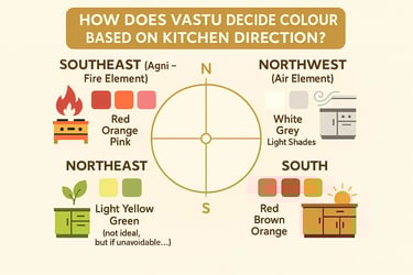 Vastu Decide Colour Based on Kitchen Direction