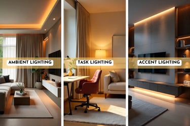 Types of Lighting in Interior Design