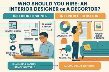 Who Should You Hire: An Interior Designer or a Decorator?