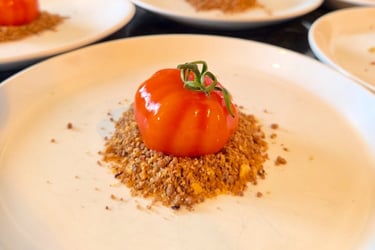 Entrée du Chef privé Jacopo Torchio, sélection du Guide MyTable