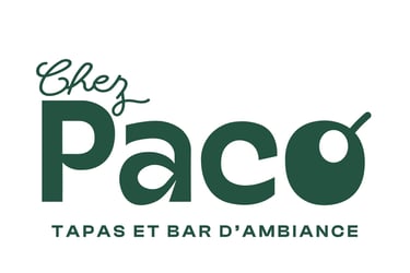 Logo chez Paco, tapas et bar d'ambiance - soleado studio Liège
