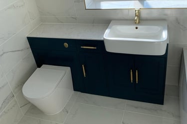 Full bathroom renovation project carried out by AXM Plumbing Services