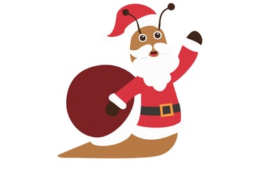christmas gift snail