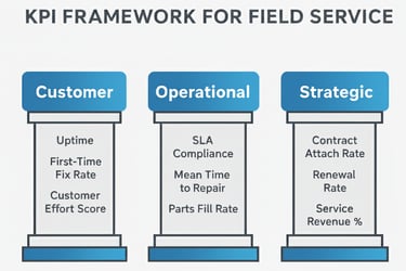 3 Dimensions of Field Service - customer operational strategic