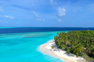 Ayada Maldives beach arial