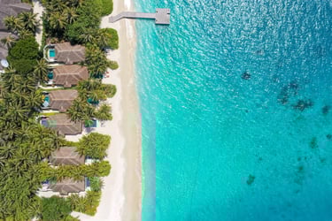 Huvafen Fushi Maldives beach villas