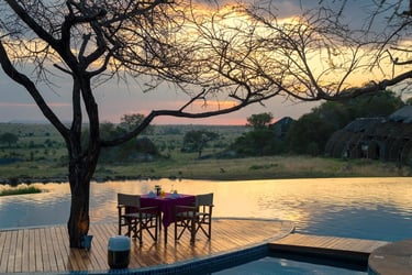 Four Seasons Serengeti Tanzania sunset dining