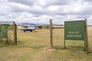Solio Lodge Kenya solio airstrip