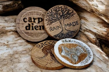 Mardi Gras doubloon Carver Jeffrey Rain