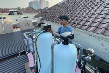 pemasangan filter air