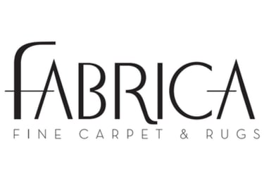 a logo for Fabrica fine carpets & rugs