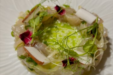 Entrée du Chef privé Giuseppe Crespa, sélection du Guide MyTable