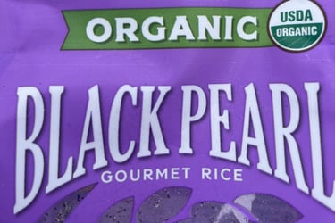 Certified organic black rice Black Pearl