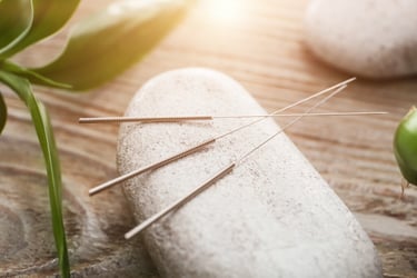 les aiguilles d'acupuncture