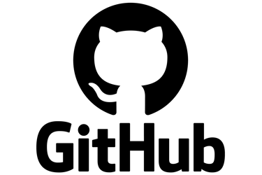 The official GitHub logo featuring the Octocat silhouette icon and bold black wordmark.