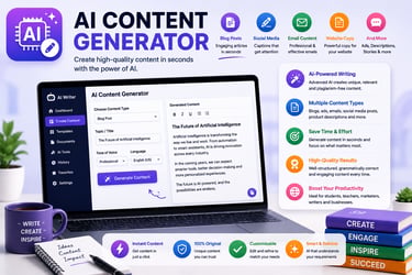 AI Content Generator for educational content creation