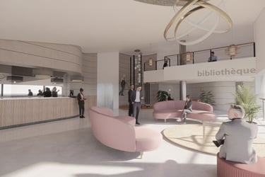 Rénovation espace détente prefecture hotel du département 94