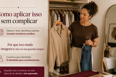 mulher montando looks com roupas para cçoset inteligente e estilo pessoal