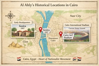 al ahly landmarks across cairo