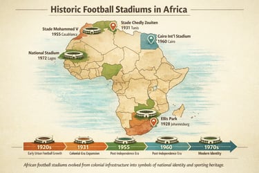 Historic football stadiums across Africa