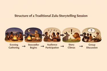 stages of a zulu storytelling session