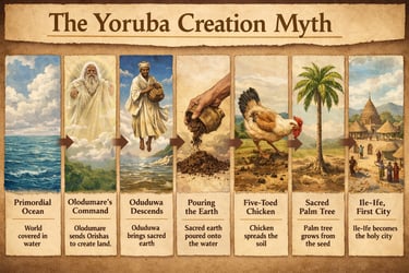 the yoruba creation story illustrated