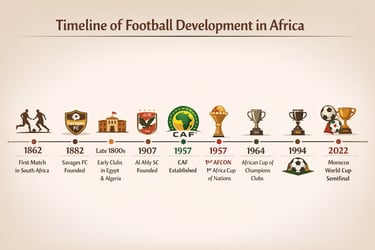 timeline of african football history