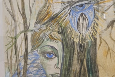 art symbolique esprit de femme la foret enchantee solange latteur